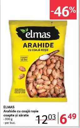 Selgros ELMAS Arahide cu coajă roşie coapte și sărate Ofertă