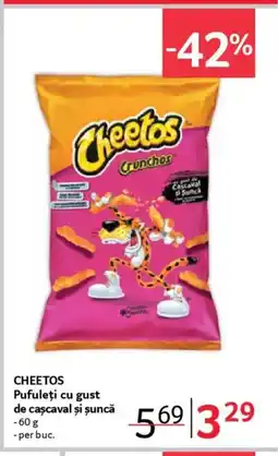Selgros CHEETOS Pufuleţi cu gust de caşcaval și șuncă Ofertă