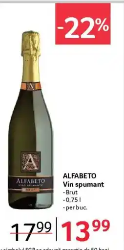 Selgros ALFABETO Vin spumant Ofertă