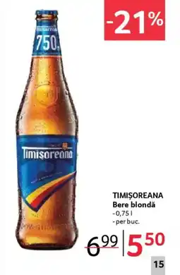 Selgros TIMIȘOREANA Bere blondă Ofertă