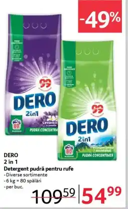 Selgros DERO 2in1 Detergent pudră pentru rufe Ofertă