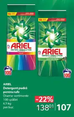 Selgros ARIEL Detergent pudră pentru rufe Ofertă
