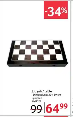 Selgros Joc şah / table Ofertă