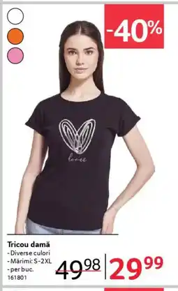 Selgros Tricou damă Ofertă
