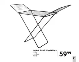 Selgros Uscător de rufe Urbanik Black Ofertă