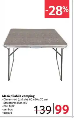 Selgros Masă pliabilă camping Ofertă
