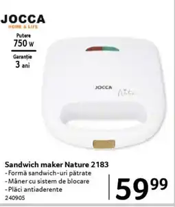 Selgros JOCCA Sandwich maker Nature 2183 Ofertă