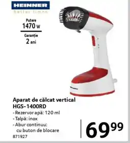 Selgros HEINNER Aparat de călcat vertical HGS-1400RD Ofertă