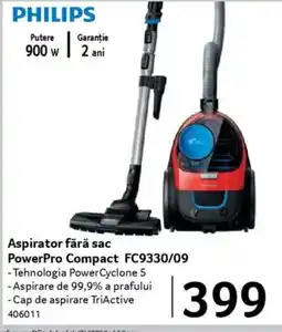 Selgros PHILIPS Aspirator fără sac PowerPro Compact FC9330/09 Ofertă