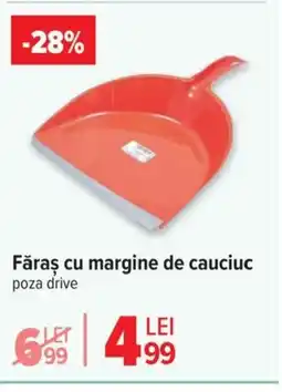 Făraş cu margine de cauciuc