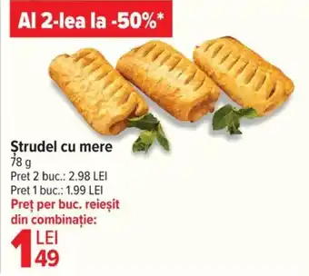 Carrefour Ştrudel cu mere Ofertă