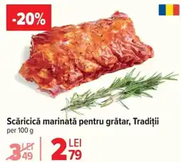 Scăricică marinată pentru grătar, Tradiții