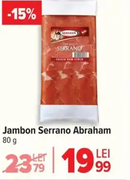 Carrefour Jambon Serrano Abraham Ofertă