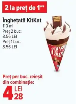 Carrefour îngheţată KitKat Ofertă