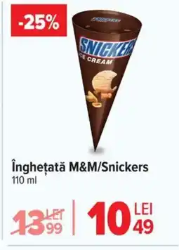 îngheţată M&M/Snickers