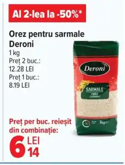 Carrefour Orez pentru sarmale Deroni Ofertă