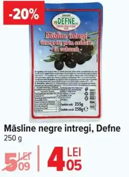 Carrefour Măsline negre intregi, Defne Ofertă