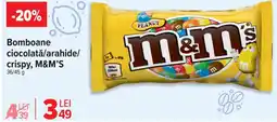 Carrefour Bomboane ciocolată/arahide/ crispy, M&M'S Ofertă