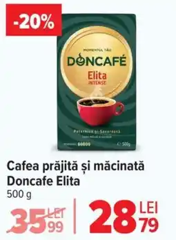 Carrefour Cafea prăjită şi măcinată Doncafe Elita Ofertă