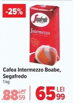 Carrefour Cafea Intermezzo Boabe, Segafredo Ofertă