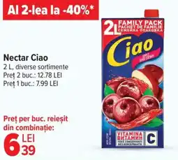 Carrefour Nectar Ciao Ofertă