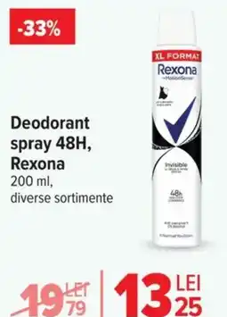 Carrefour Deodorant spray 48H, Rexona Ofertă