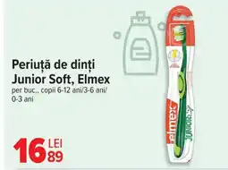 Carrefour Periuţă de dinți Junior Soft, Elmex Ofertă