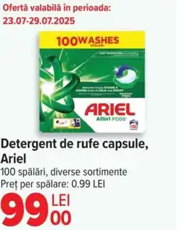 Carrefour Detergent de rufe capsule, Ariel Ofertă