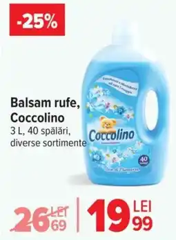 Carrefour Balsam rufe, Coccolino Ofertă