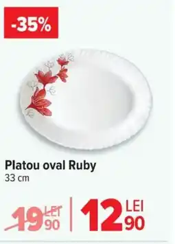 Carrefour Platou oval Ruby Ofertă