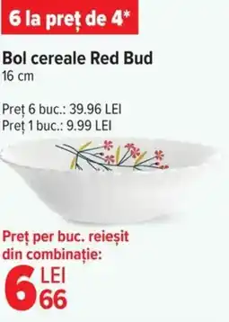 Carrefour Bol cereale Red Bud Ofertă