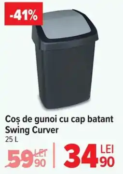 Carrefour Coş de gunoi cu cap batant Swing Curver Ofertă