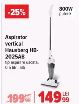 Carrefour Aspirator vertical Hausberg HB- 2025AB Ofertă