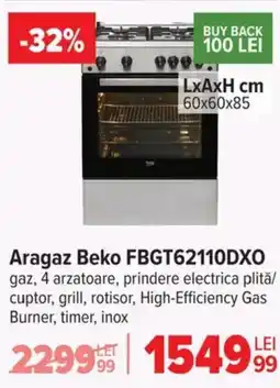 Carrefour Aragaz Beko FBGT62110DXO Ofertă