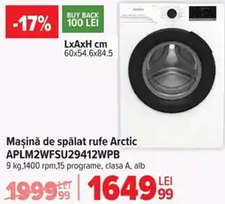 Carrefour Maşină de spălat rufe Arctic APLM2WFSU29412WPB Ofertă