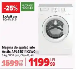 Carrefour Maşină de spălat rufe Arctic APL61014XLWO Ofertă