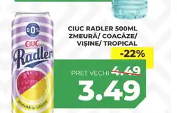 Simos Ciuc radler zmeură/ coacăze/ vişine/tropical Ofertă