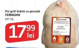Supeco Pui grill hrănit cu porumb FERMADOR Ofertă