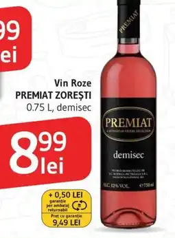 Supeco Vin Roze PREMIAT ZOREŞTI Ofertă