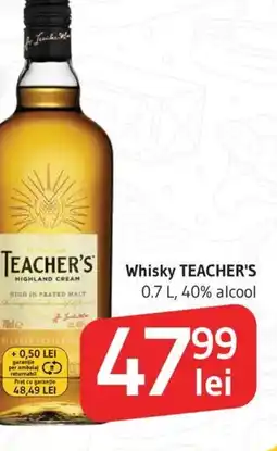 Supeco Whisky TEACHER'S Ofertă