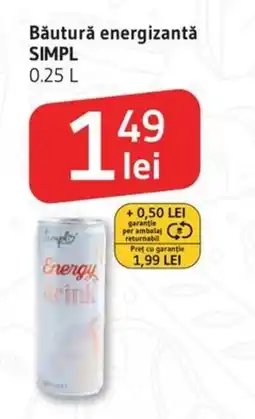 Supeco Băutură energizantă SIMPL Ofertă