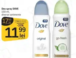 Supeco Deo spray DOVE Ofertă