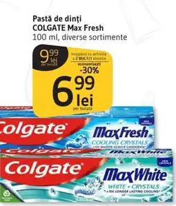 Supeco Pastă de dinți COLGATE Max Fresh Ofertă