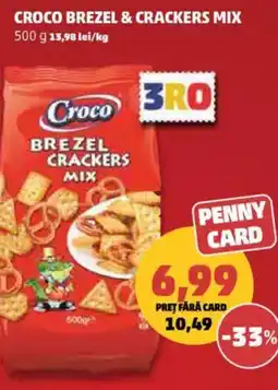 Penny Croco brezel & crackers mix Ofertă
