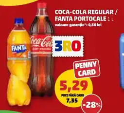 Penny Coca-cola regular/ fanta portocale Ofertă