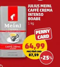 Penny Julius meinl caffè crema intenso boabe Ofertă