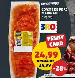 Penny Coaste de porc marinate Ofertă