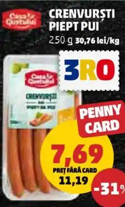 Penny Crenvurști piept pui Ofertă