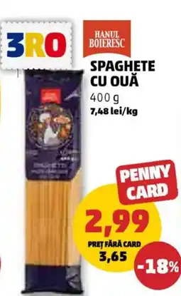Penny Spaghete cu ouă Ofertă