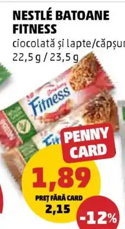 Penny Nestlé batoane fitness ciocolată şi lapte/căpşuni Ofertă